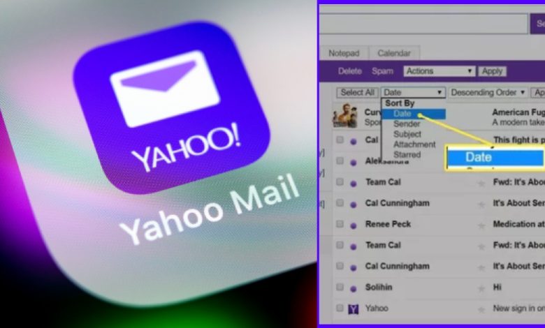 search email by Date in Yahoo Mail