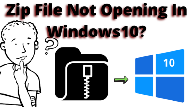 zip file not opening in windows 10