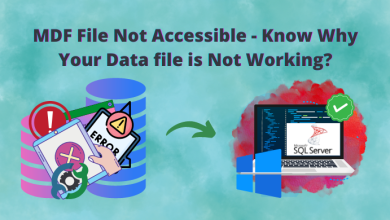 MDF file not accessible